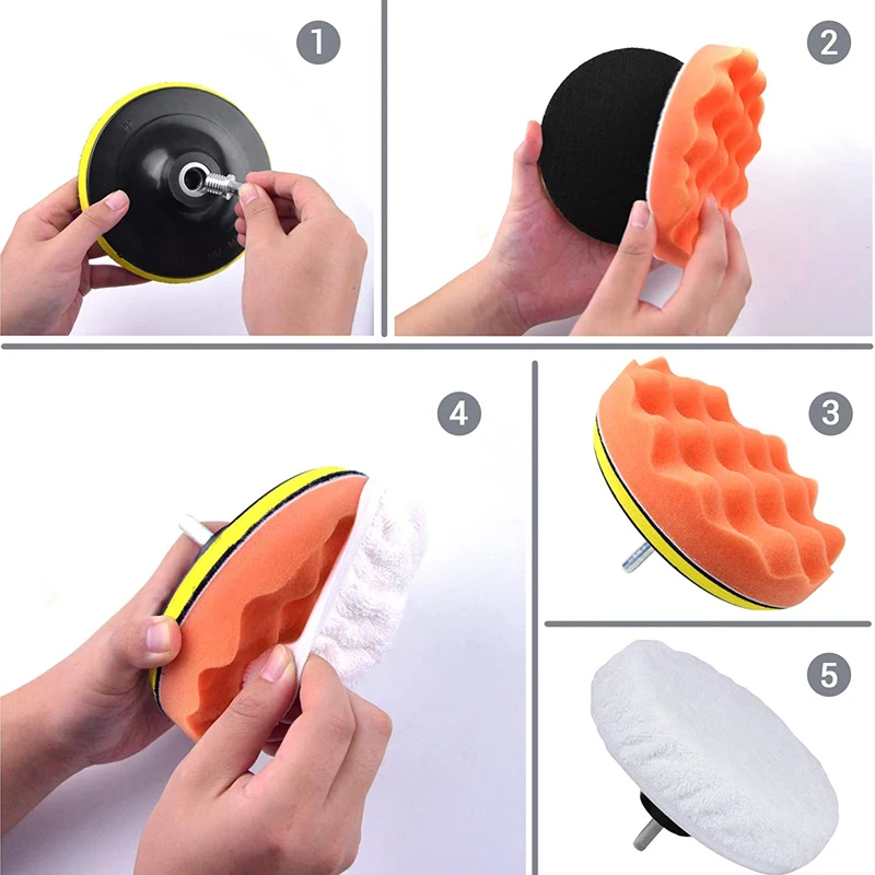 6pcs/8pcs/set Car Polishing Sp – обзор и цена Polish Pad Set Buffer