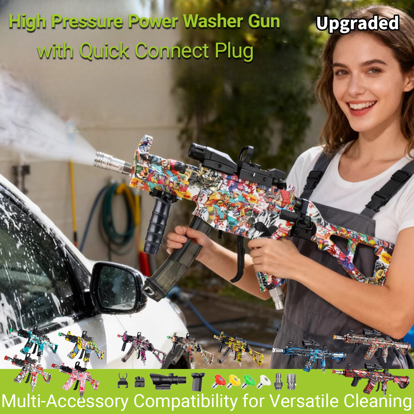 High Pressure Power Washer Gun – обзор и цена Pressure Washer Foam Gun