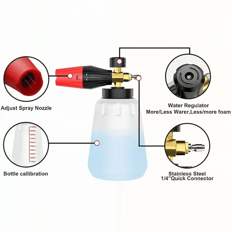 High Pressure PA Foam Cannon   – обзор и цена Pressure Washer Foam Gun