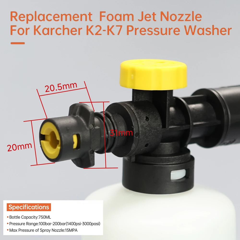 Foam Cannon for Karcher K2 K3  – обзор и цена Pressure Washer Foam Gun
