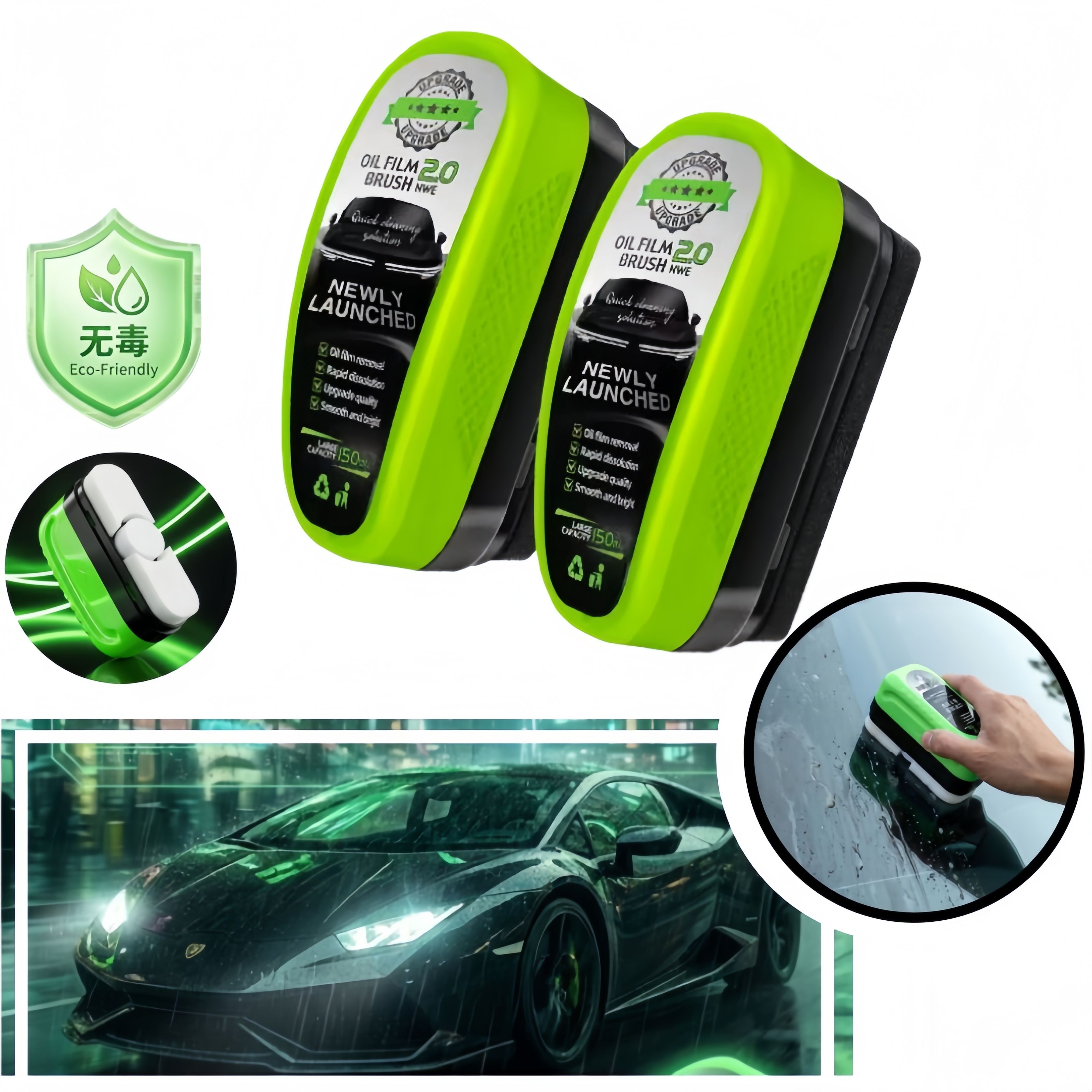 Non Toxic Car Glass Oil Film R – обзор и цена Car Cleaning Brush