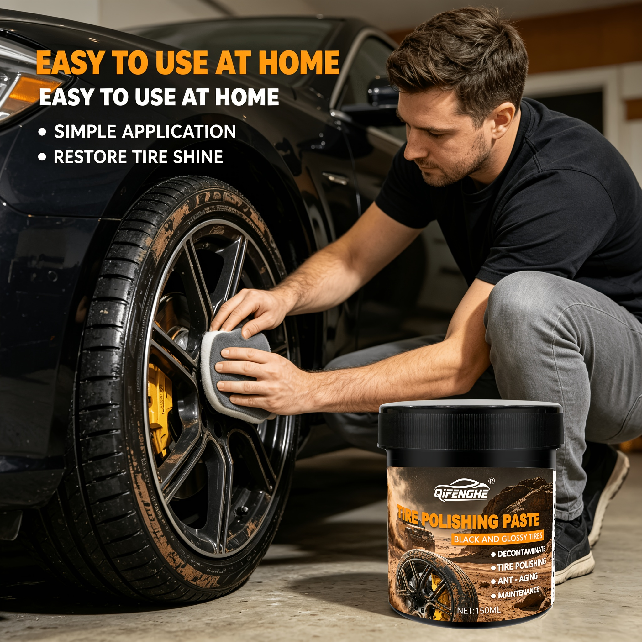 Car Tire Polish Paste Kit - Hi – обзор и цена Wax Applicator Pad