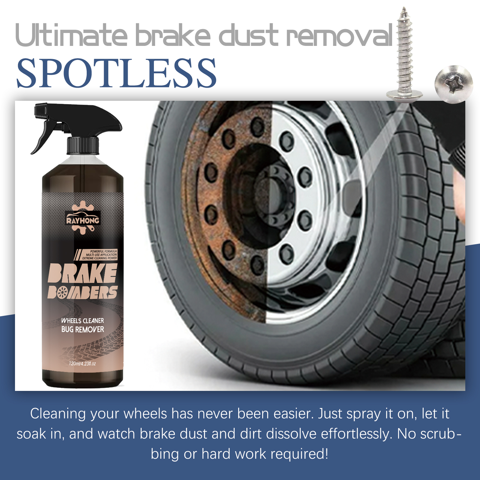Car Wheel&Tire Cleaner - Brake – обзор и цена Wheel Cleaner Alloy