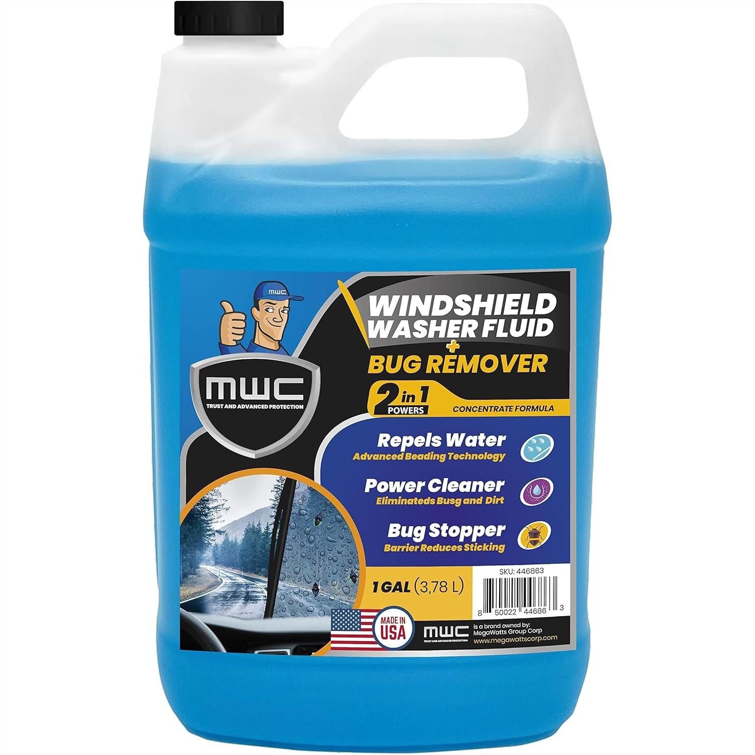 Windshield Washer Fluid, Ready – обзор и цена Glass Cleaner Streak