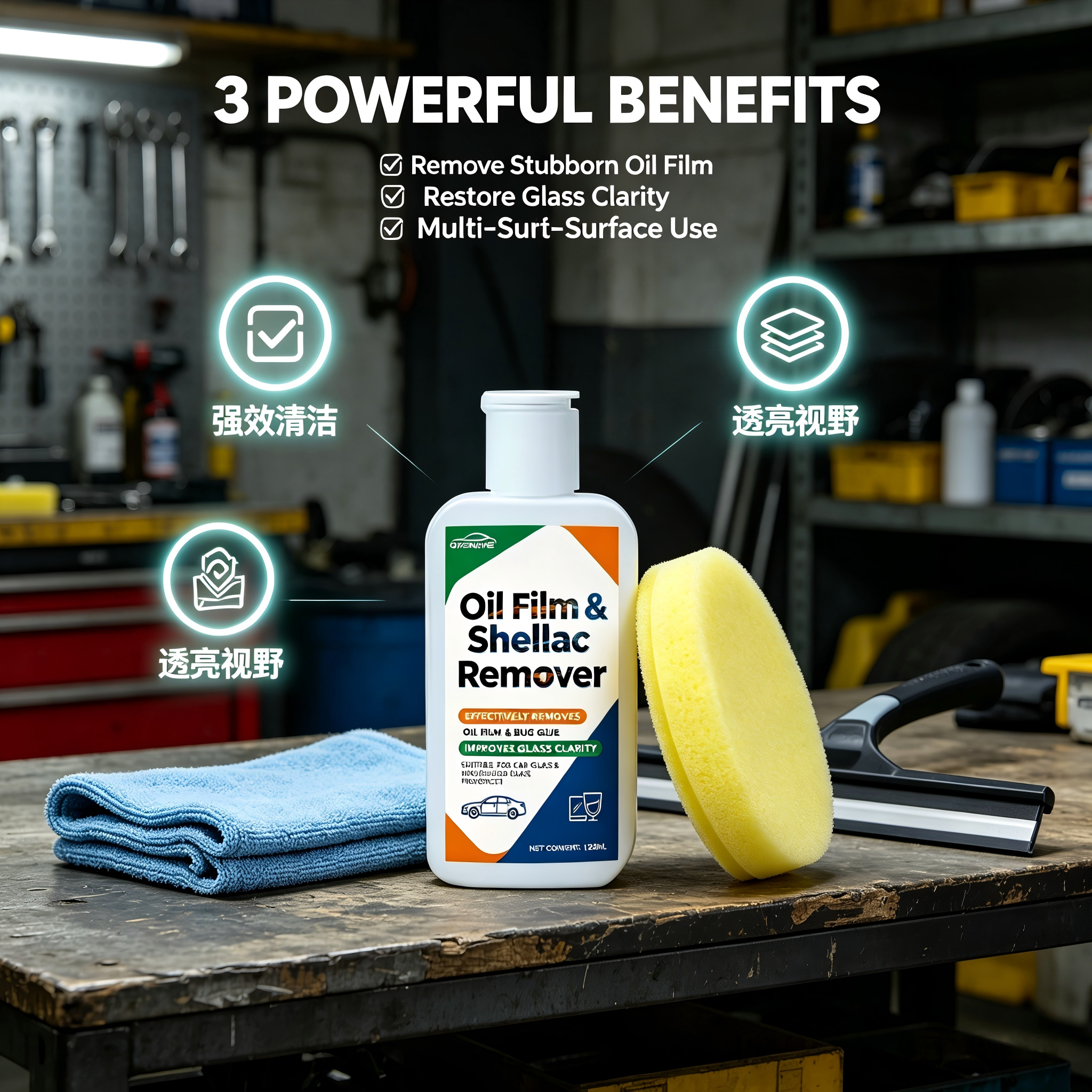 120ML Car Windshield Oil Film  – обзор и цена Glass Cleaner Streak