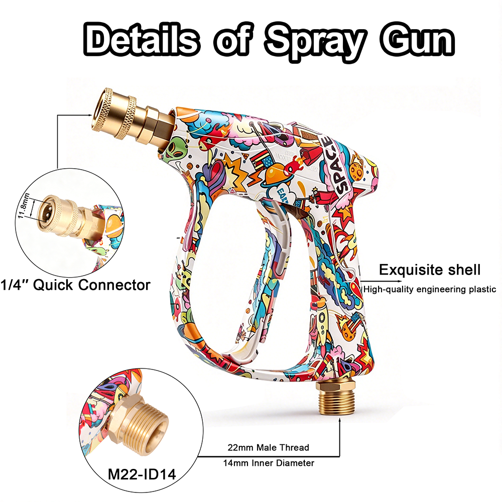 Short Pressure Washer Gun with – обзор и цена Pressure Washer Foam Gun