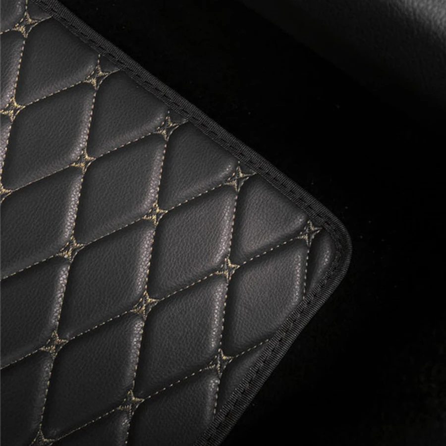 4pcs PU Leather Black Car Floo – обзор и цена Leather Cleaner Interior