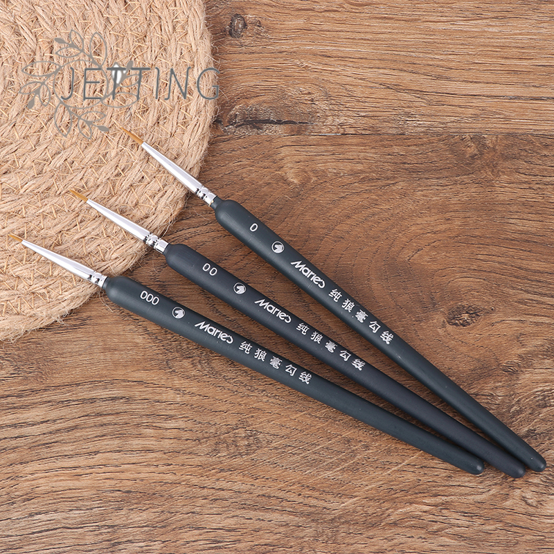 HOT 3pcs Brush 0/ 00/ 000 Wolf – обзор и цена Detailing Brush Set