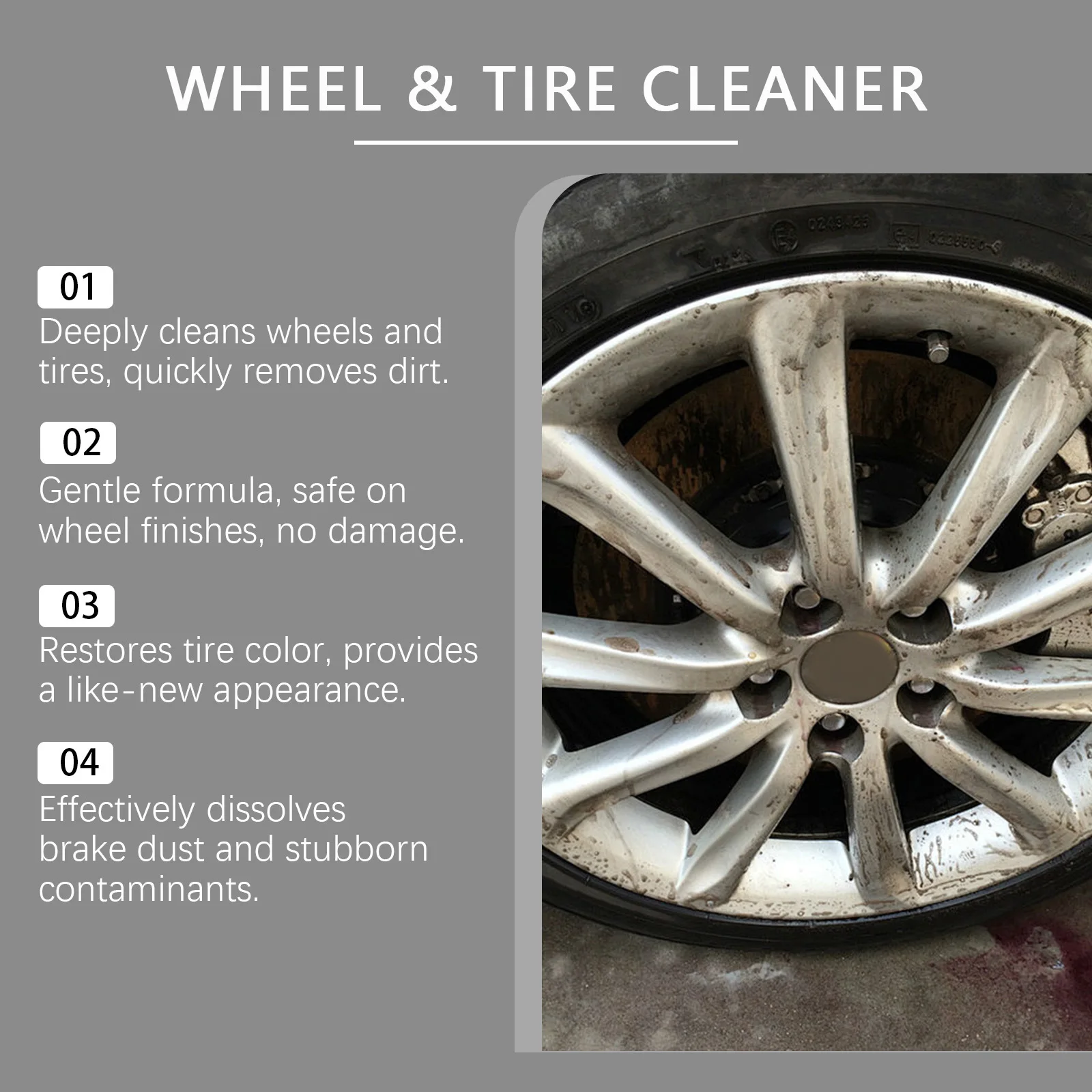 Professional Wheel Tire Cleane – обзор и цена Wheel Cleaner Alloy