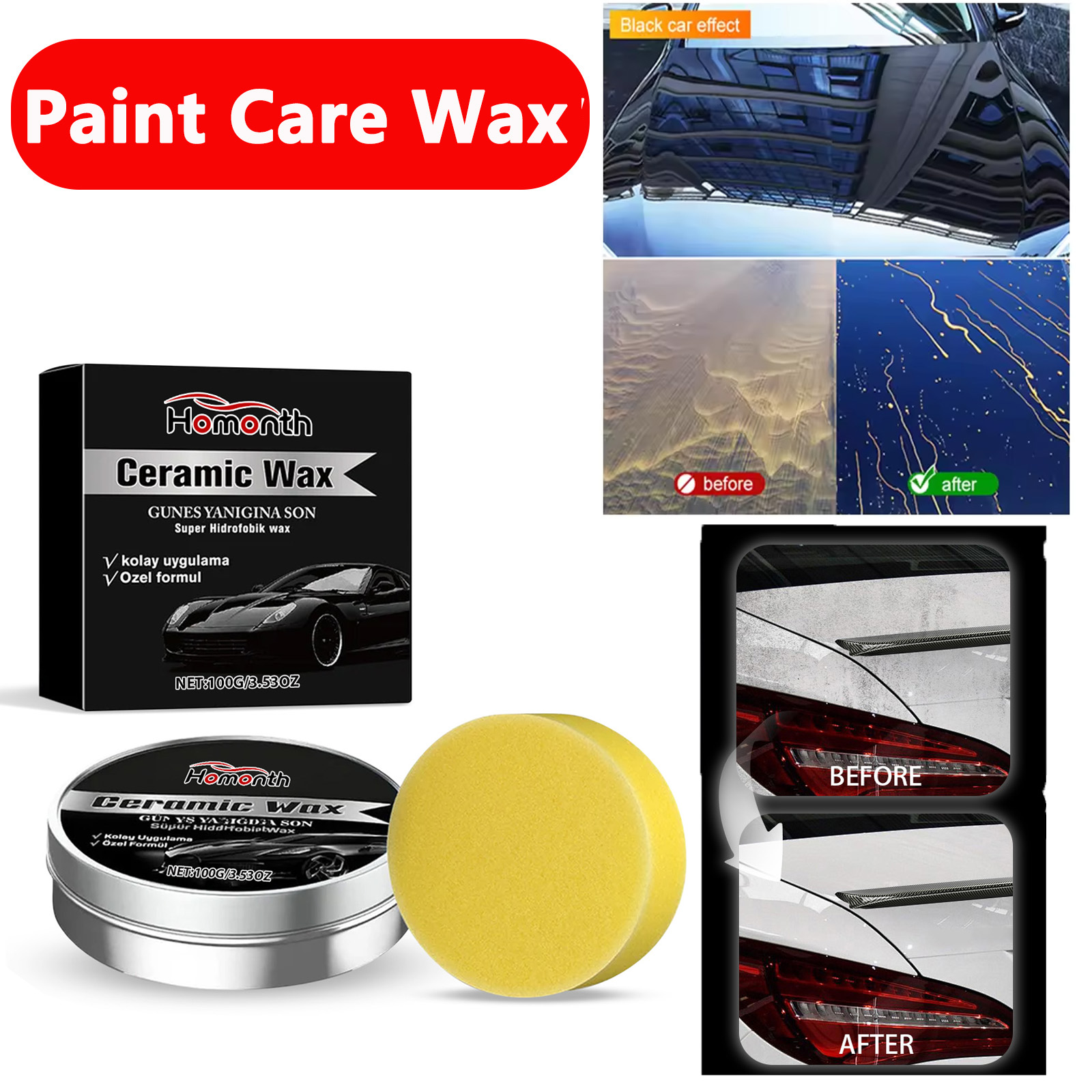 Car Coating Polishing Care Wax – обзор и цена Car Wax Ceramic Coating
