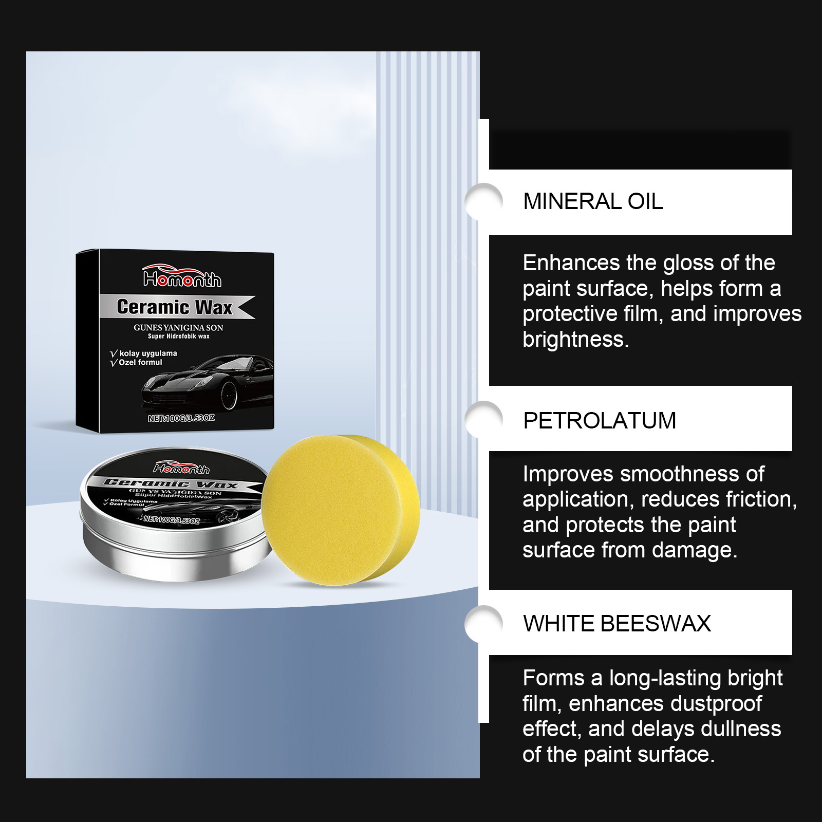 Car Coating Polishing Care Wax – обзор и цена Car Wax Ceramic Coating