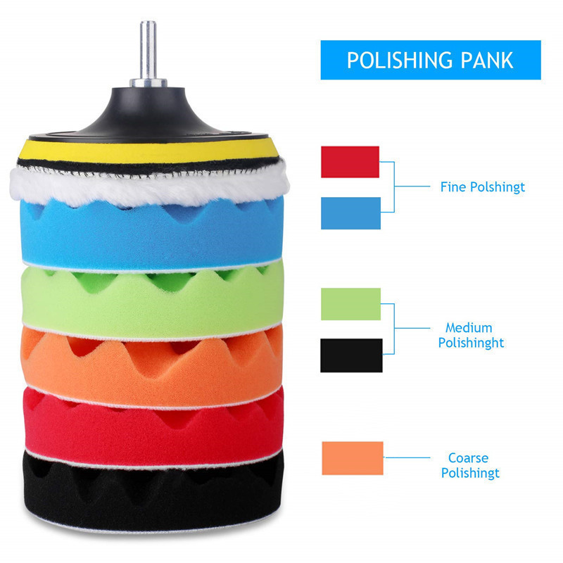 8Pcs Car Polishing Pads Kit 3/ – обзор и цена Polish Pad Set Buffer