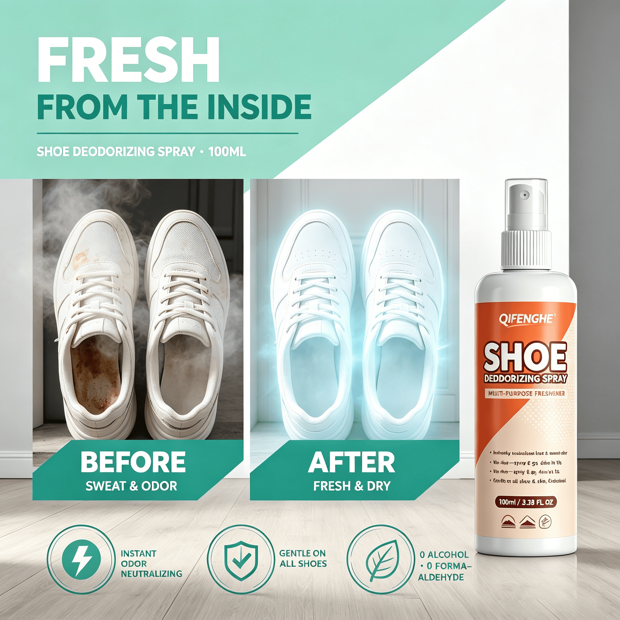 Shoe Deodorizer Spray 100ml –  – обзор и цена Odor Eliminator Car